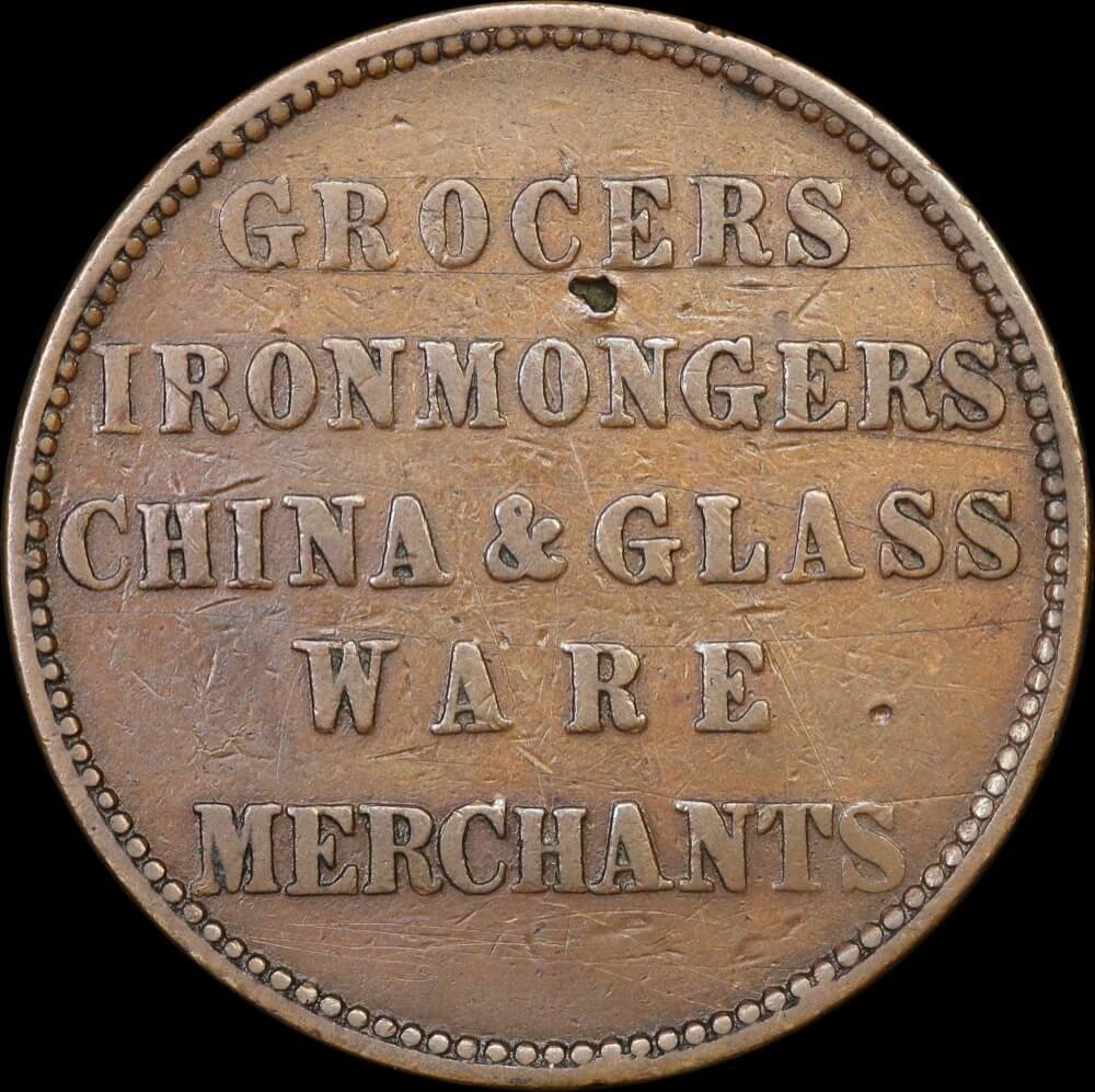 Murray & Christie Copper Penny Token 1862 A# 395/R# 390 AVF