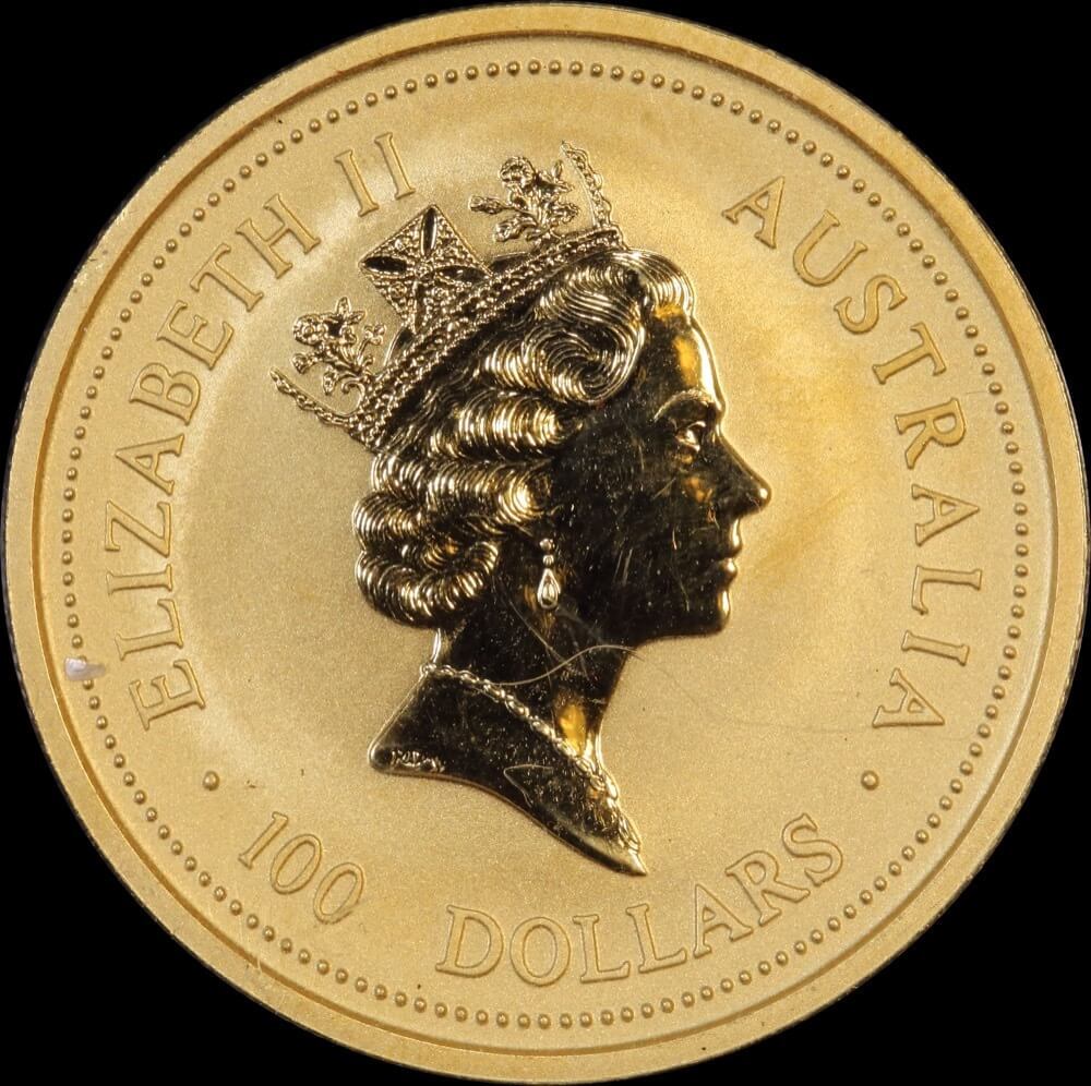 1996 Gold 1oz Kangaroo Nugget Coin Mother and Joey