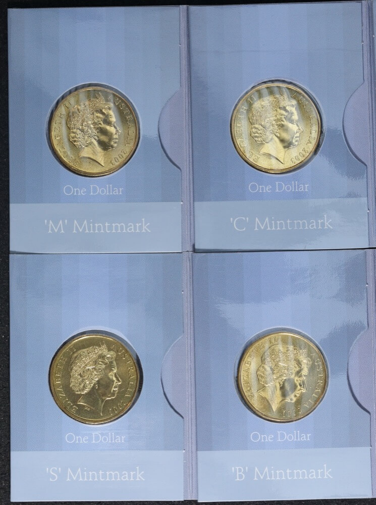 2003 Korean War Dollar Unc Set Of 4 Mintmarks CSM and B