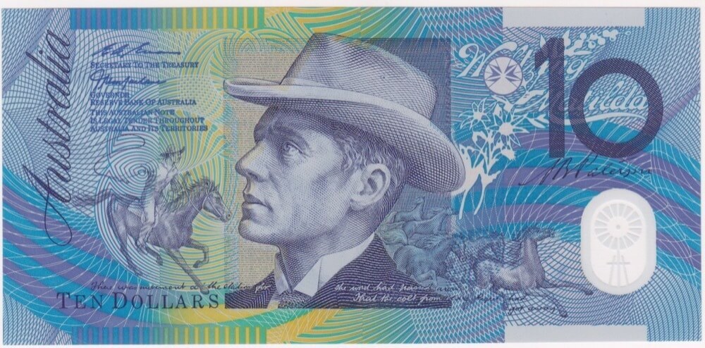 1998 $10 Note Macfarlane/Evans AA98 First Prefix R318cF Uncirculated