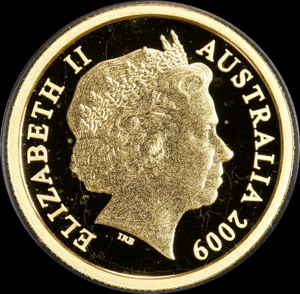 2009 Gold $5 Proof Little Dinkums Lillypilly Frill-Necked Lizard No Box product image