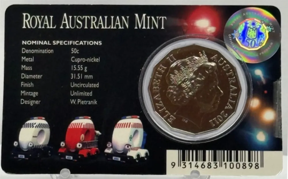 2011 50 Cent Uncirculated Coin 50 Years of Triple Zero