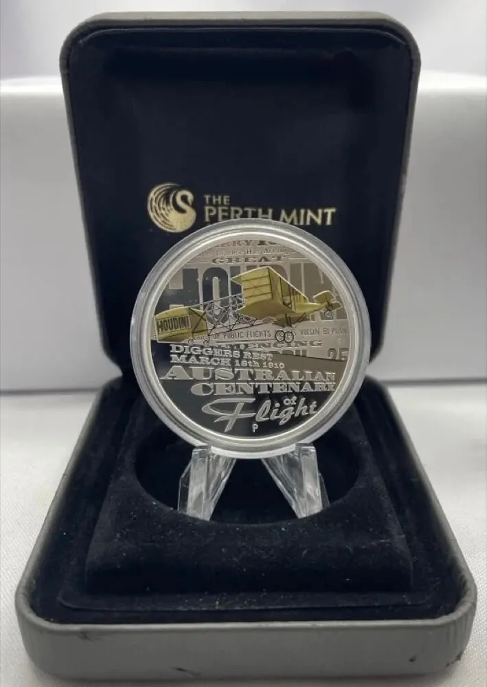 2010 Silver 1 Ounce Proof Centenary of Australian Flight