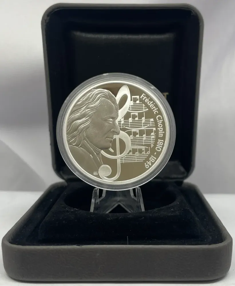 2010 Silver 1 Ounce Proof Great Composers - Frederic Chopin