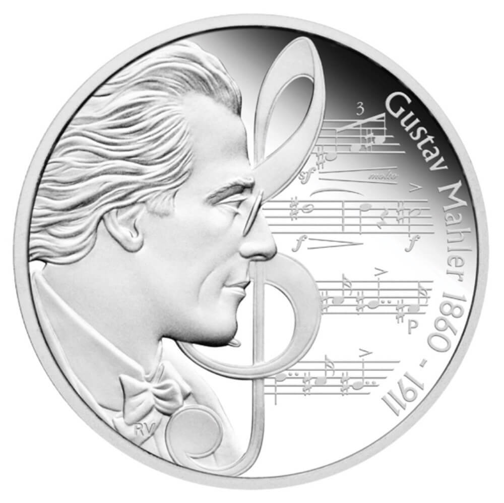 2010 Silver 1 Ounce Proof Great Composers - Gustav Mahler product image