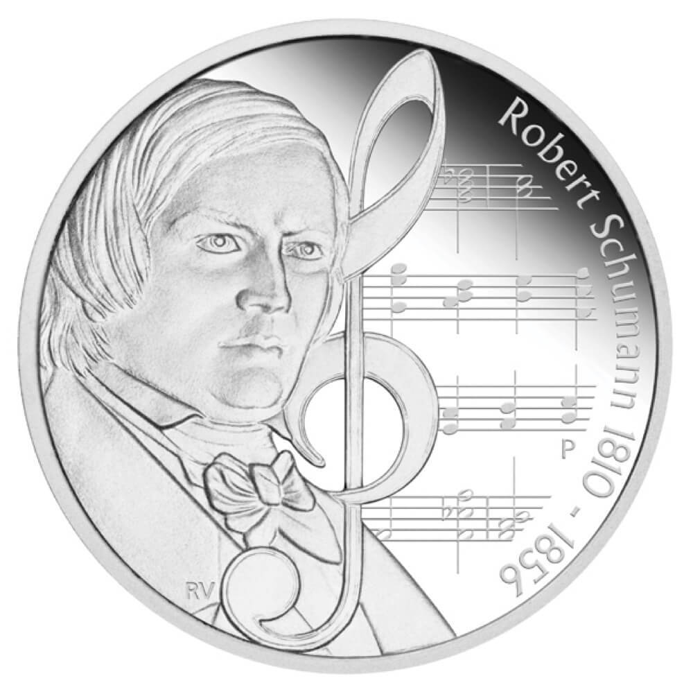2010 Silver 1 Ounce Proof Great Composers - Robert Schumann product image