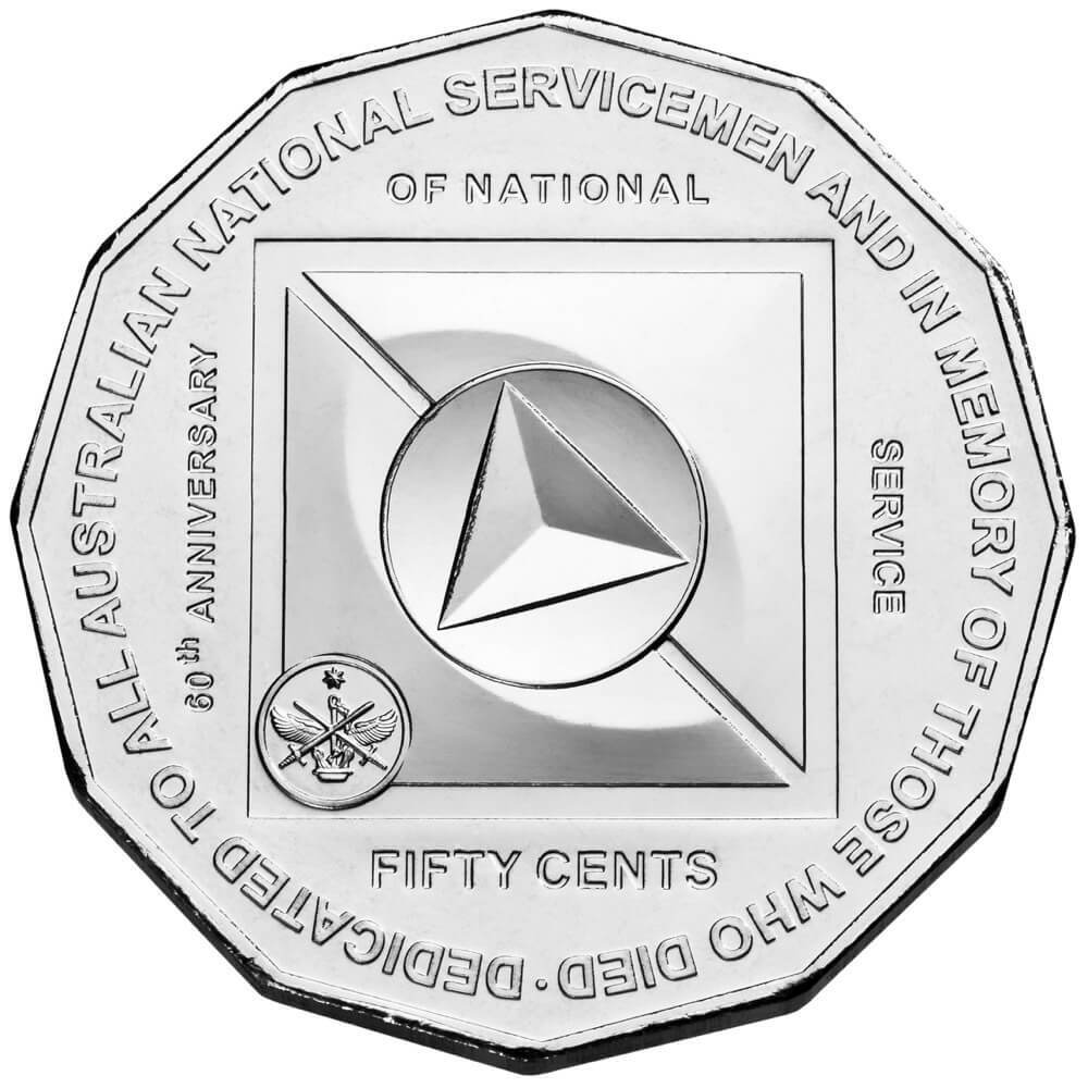 2011 50 Cent Uncirculated Coin 60th Anniversary of National Service