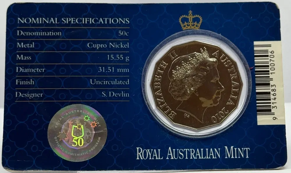 2010 50 Cent Uncirculated Coin Royal Engagement