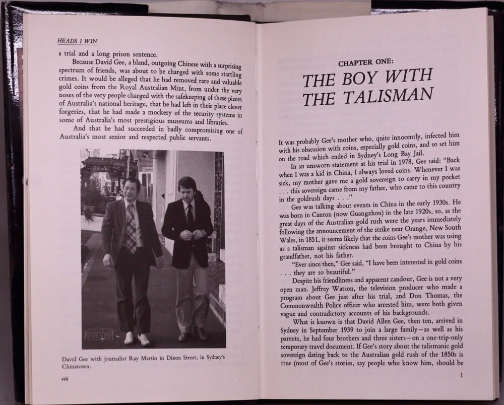 Heads I Win - Limited Edition Hardcover Book on Australia's Most Audacious Coin Forger David Gee