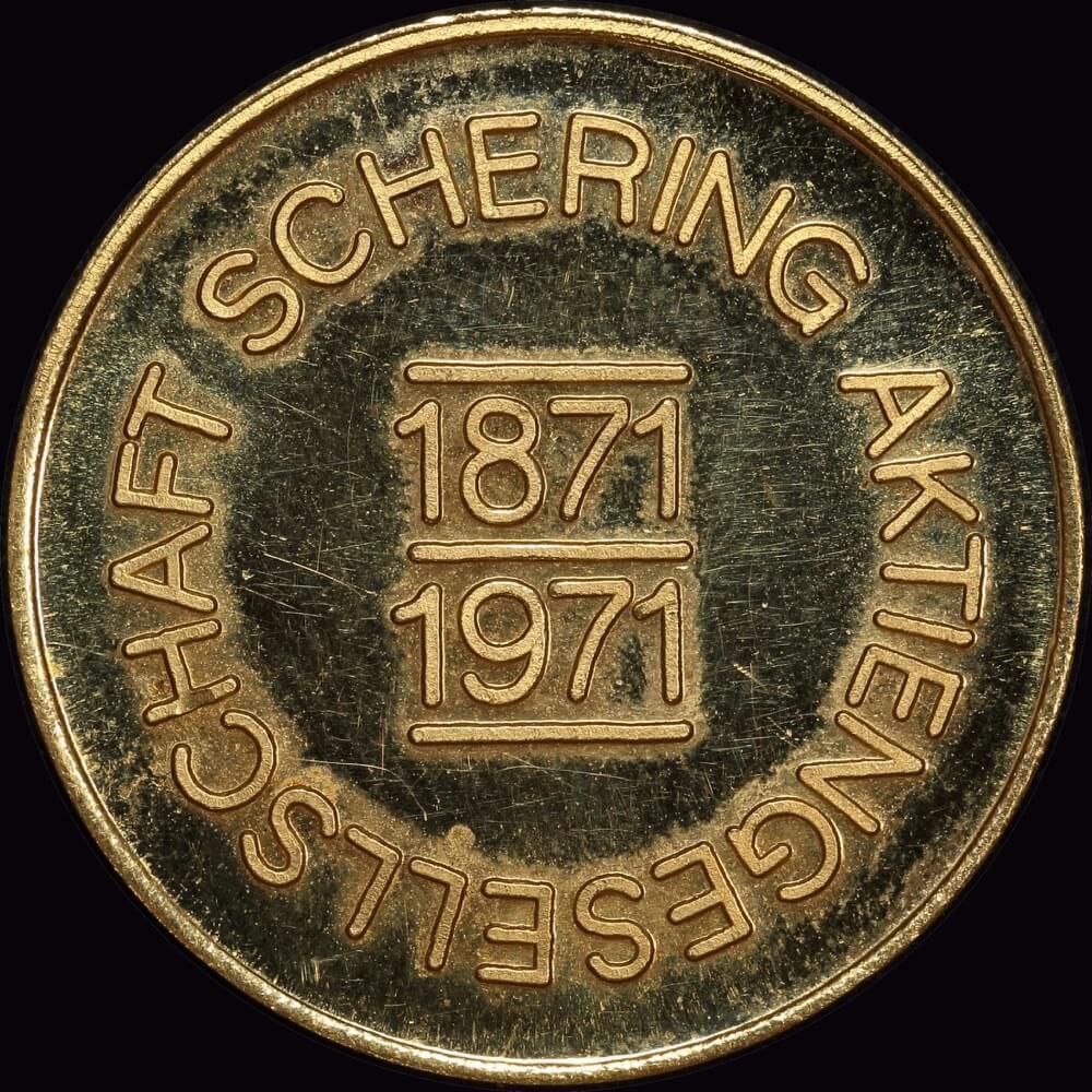 Germany - Schering Corporation 1971 Commemorative Gold Medallion