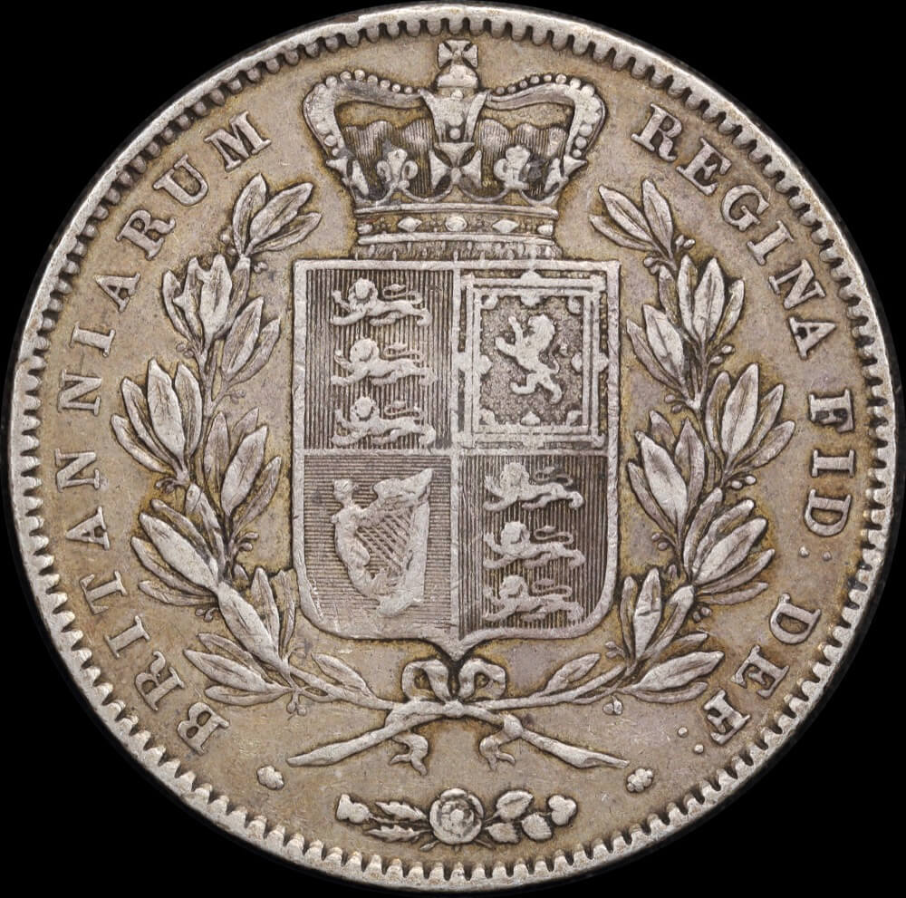 1844 Silver Crown Victoria S#3882 Cinquefoil stops AVF product image