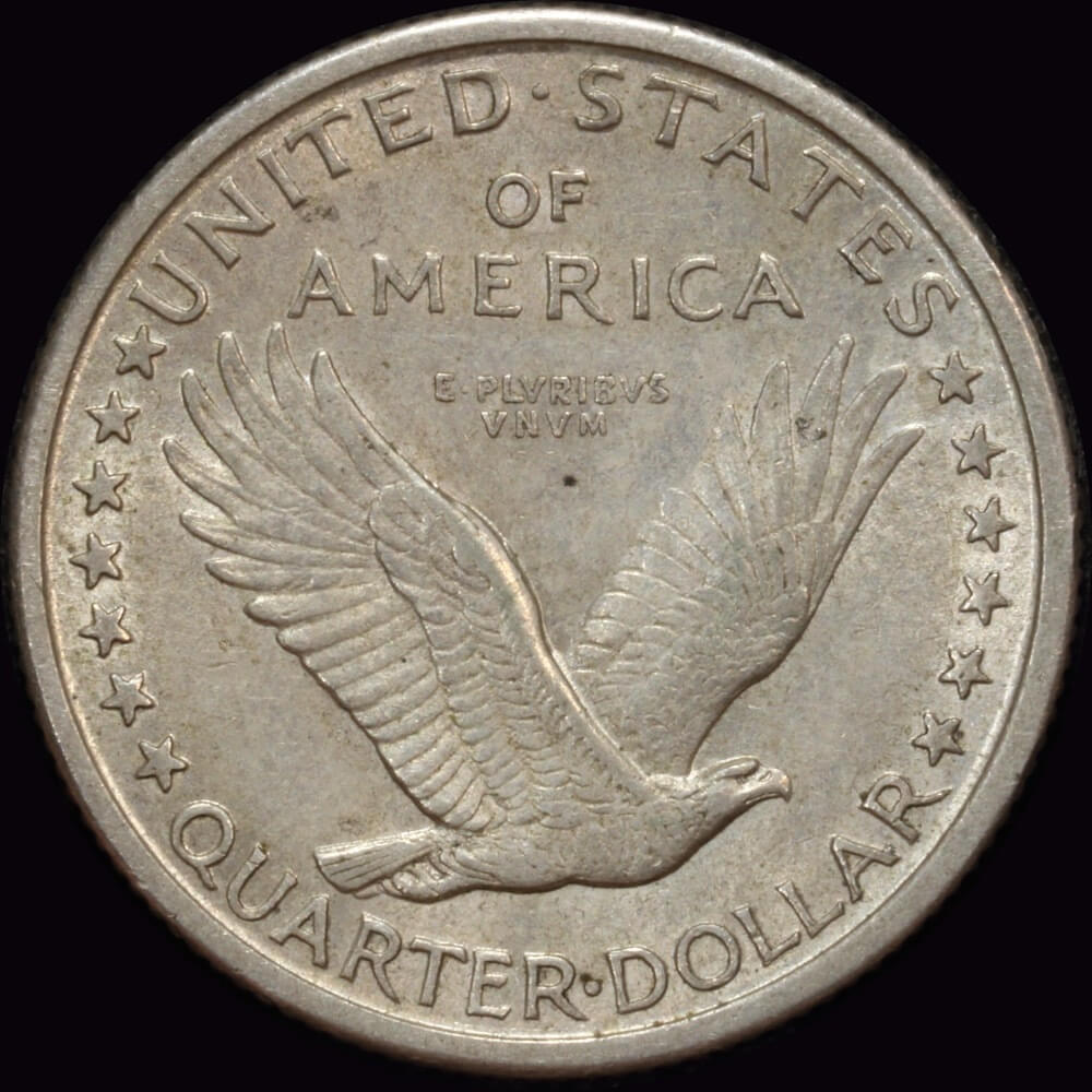 USA 1917-S Silver Quarter - Standing Liberty (Variety 1)  Uncirculated product image