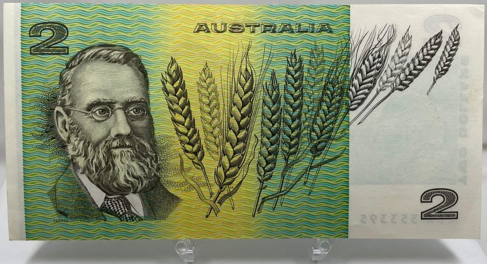 1985 Run of 25 Consecutive $2 Notes Johnston/Fraser R89 about Unc