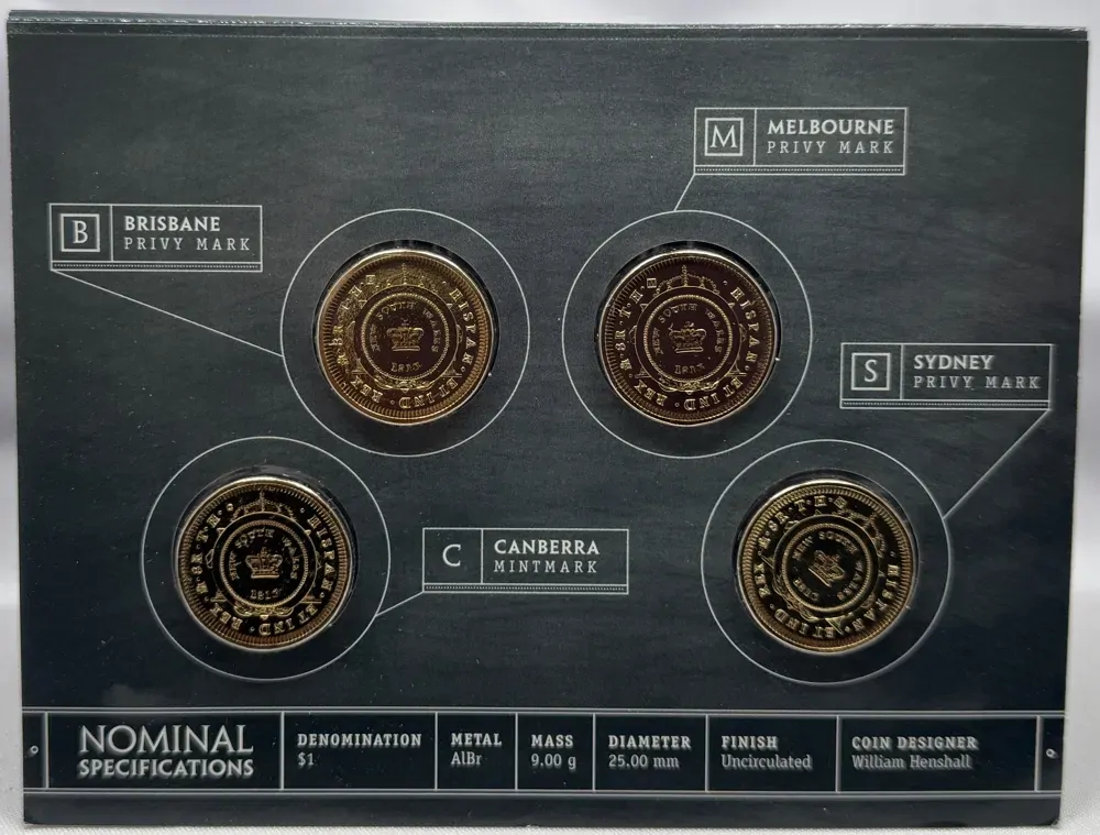 2013 4 Coin Privy Mark Set Bicentenary of the Holey Dollar product image