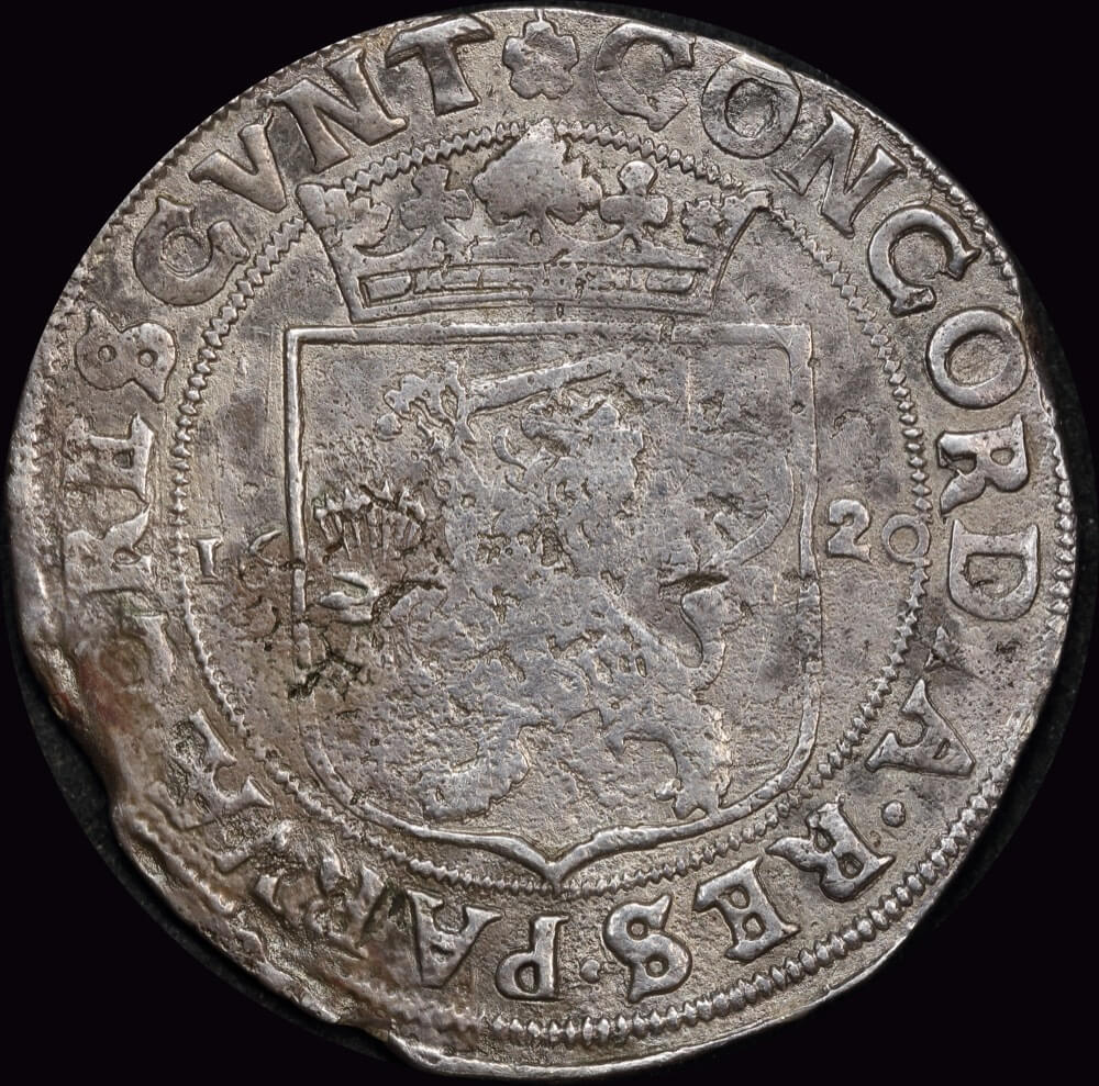 Netherlands (Overijssel) 1620 Silver Rijksdaalder Dav. 4832 Fine ex Batavia shipwreck