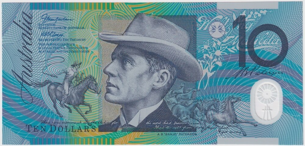 2003 $10 Note DF03 Last Prefix Macfarlane/Henry R320bL Unc