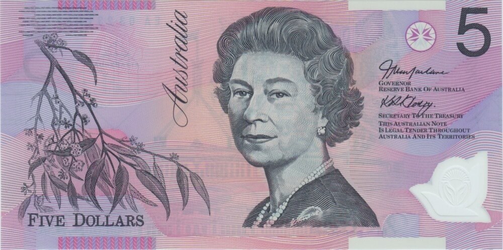 2003 $5 Note McFarlane/Henry EA03 Last Prefix R220bL Uncirculated