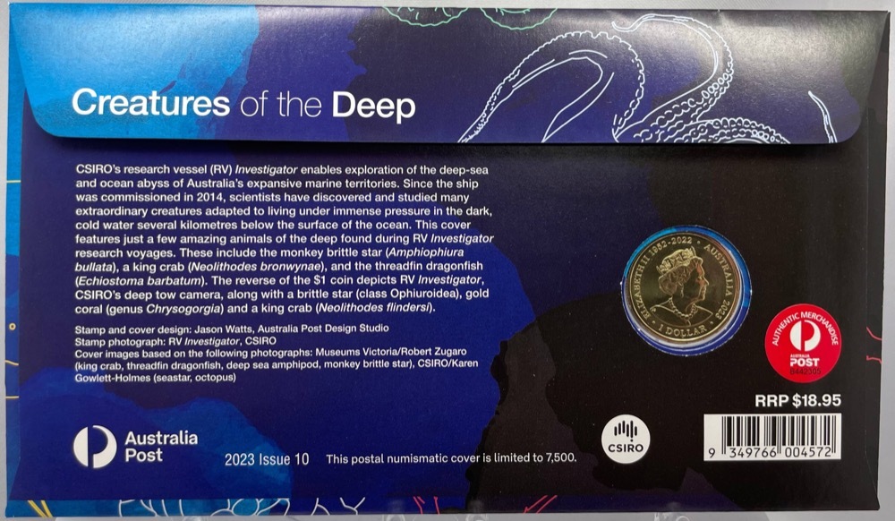 2023 $1 PNC Creatures of The Deep - Envelope Privy Mark product image