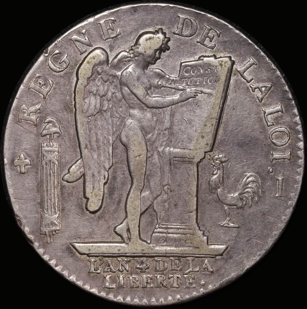 France 1792 I Silver 6 Livres KM# 615.6 EF product image