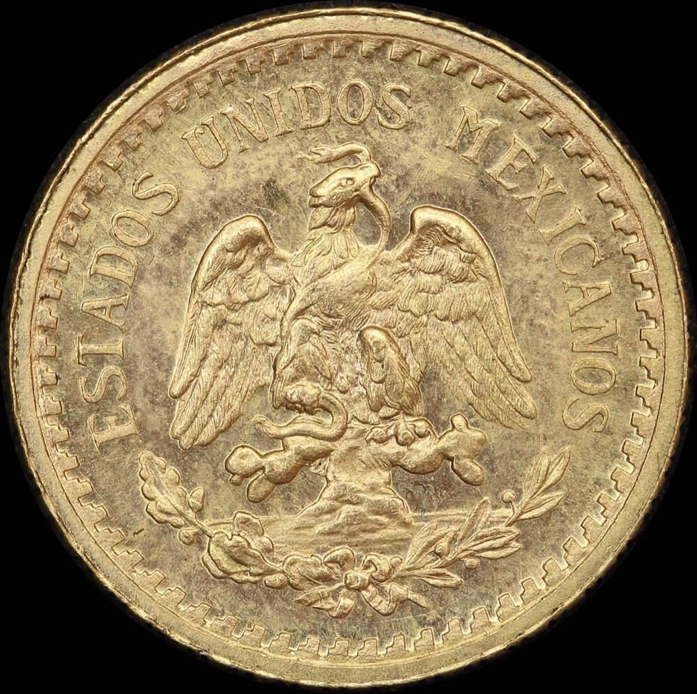 Mexico 1945 Gold 2 1/2 Pesos KM#463 Uncirculated product image