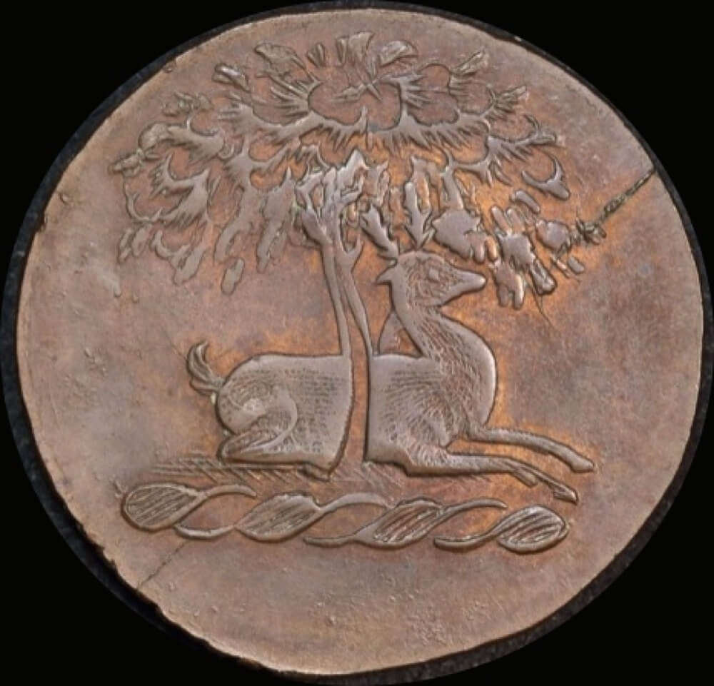 Berkshire (Windsor); Spence Copper Halfpenny Token 1795 A# about Unc product image