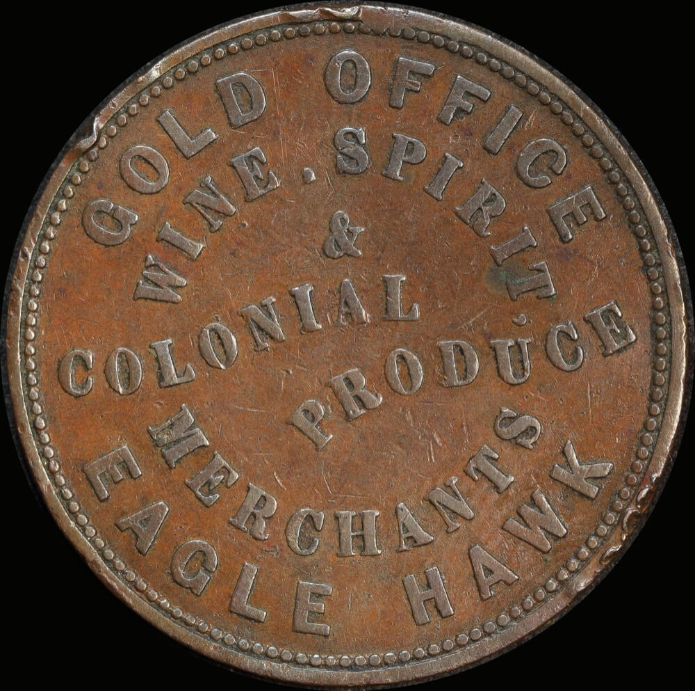 Williams JW & G Copper Penny Token Undated A# 638 Very Fine
