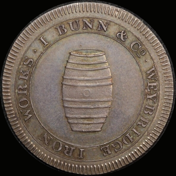 Surrey (Weybridge); Bunn Silver Shilling Token Undated A# FDC product image