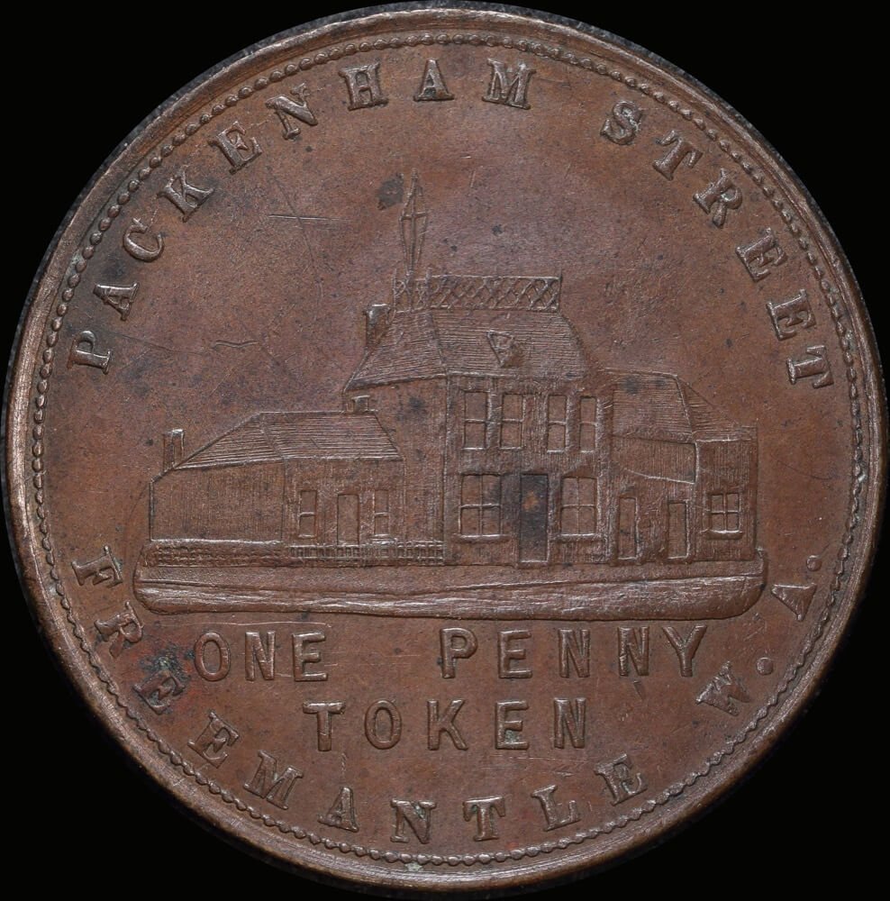 Henderson, John Copper Penny Token 1878 A# 222 EF