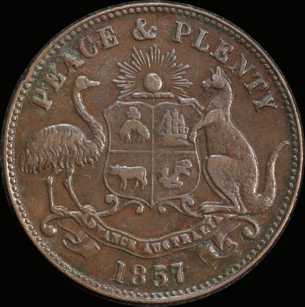 Hyde, Robert & Co Copper Halfpenny Token 1857 A# 281 good VF
