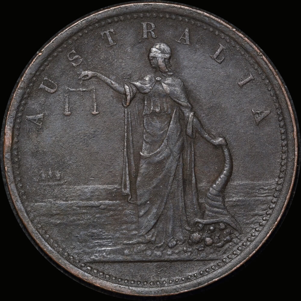 Martin & Sach Copper Penny Unknown A# 350 about VF