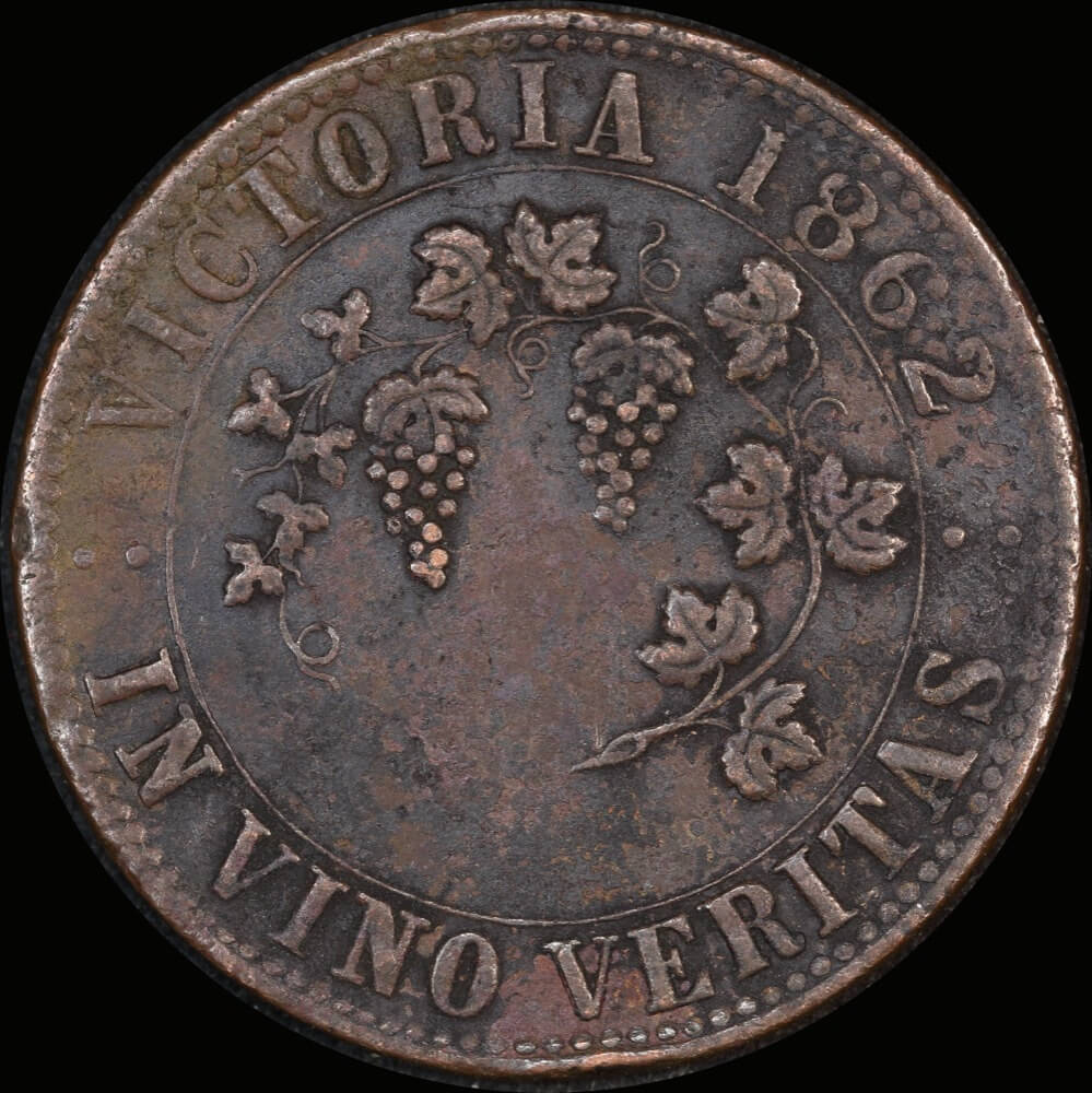 Stokes Copper Penny 1862 A# 557 Fine