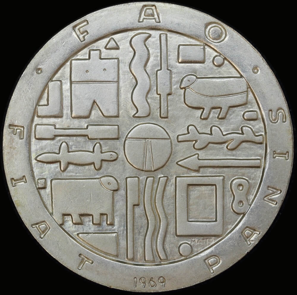 Uruguay 1969 Silver 100 Pesos KM# 55 Choice Uncirculated product image