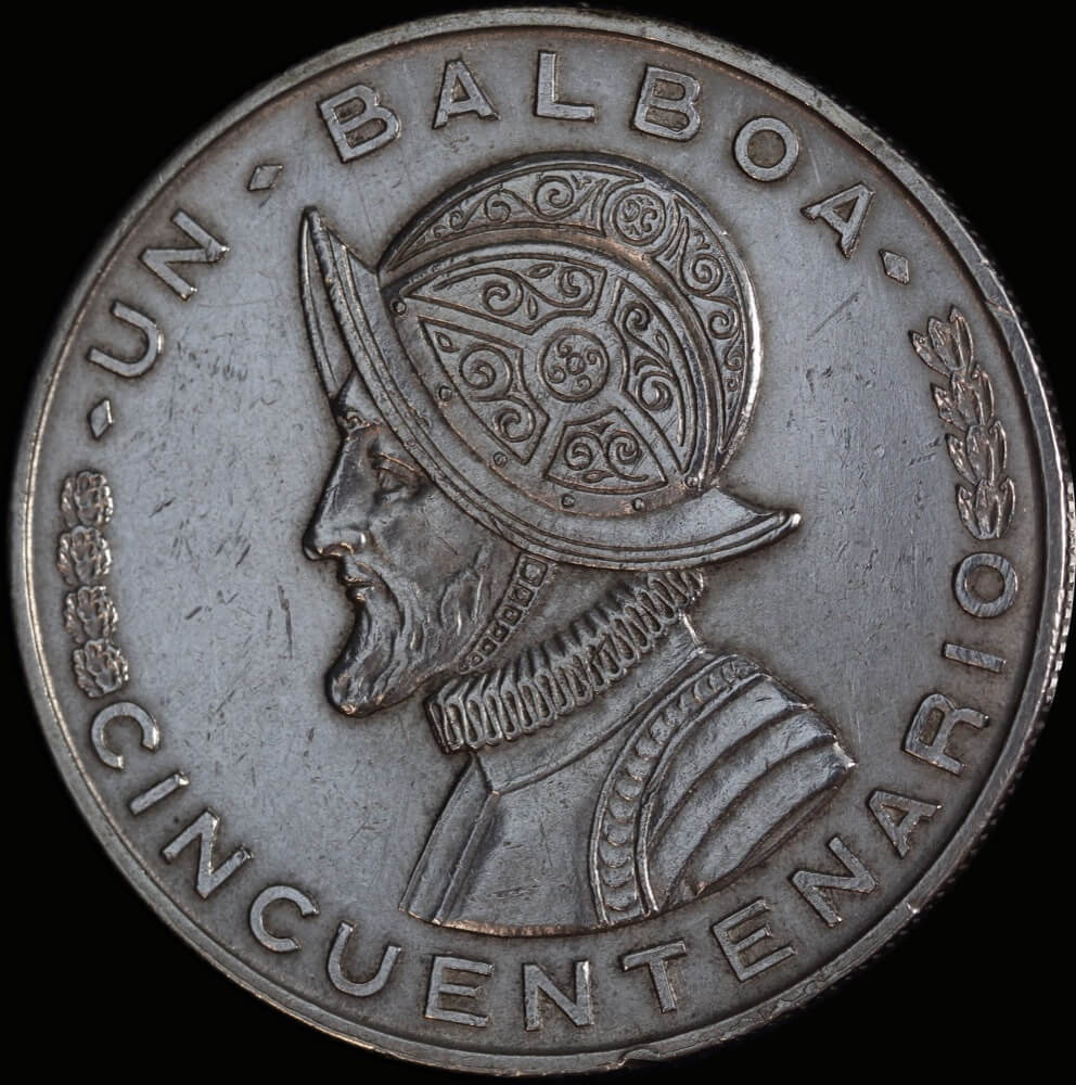 Panama 1953 Silver Balboa KM# 21 about Unc product image