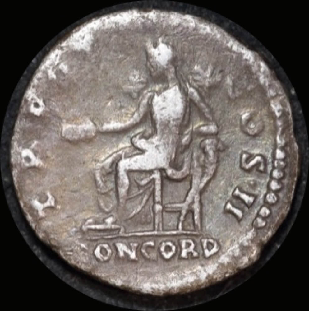 Ancient Rome (Imperial) 136 ~ 138 AD Aelius Silver Denarius S# 3967 about VF