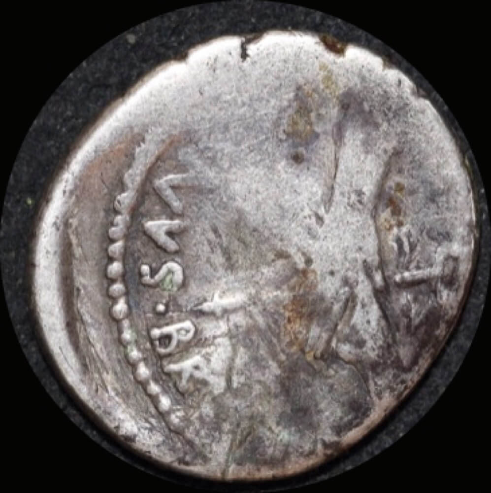 Ancient Rome (Republic) 48 B.C. D. Iunius Brutus Albinus Silver Denarius Hands clasped RRC 451/1 Fine