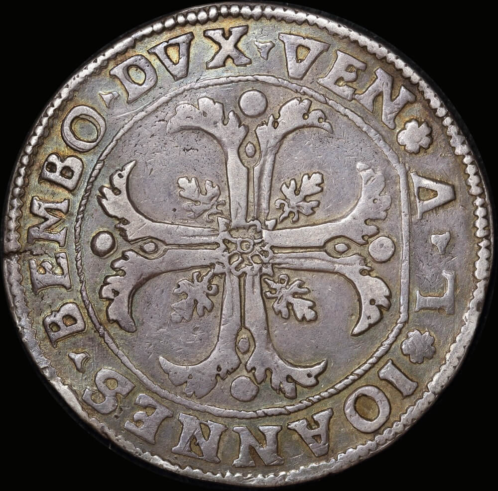 Italian States (Venice) per Giovanni Bembo 1615 ~ 1618 Silver Scudo Dav# 4237 good Fine product image
