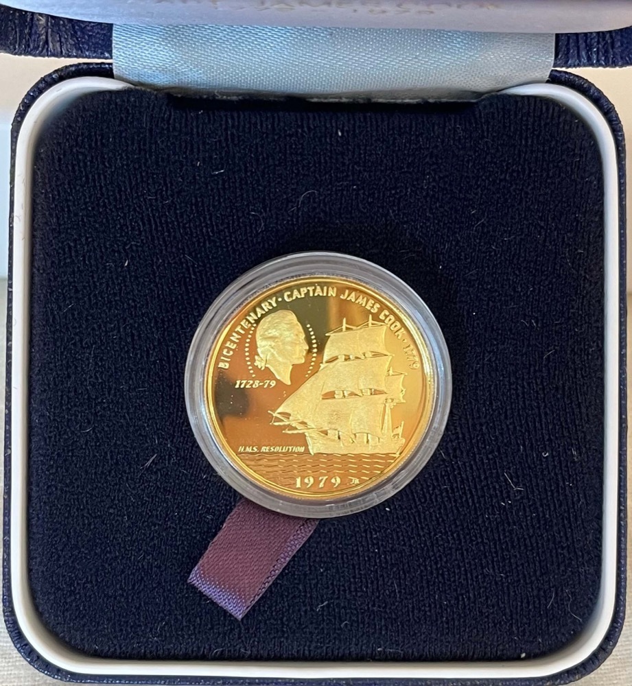 Samoa 1979 Gold 100 Tala - Cook Bicentennial KM# 34 FDC product image