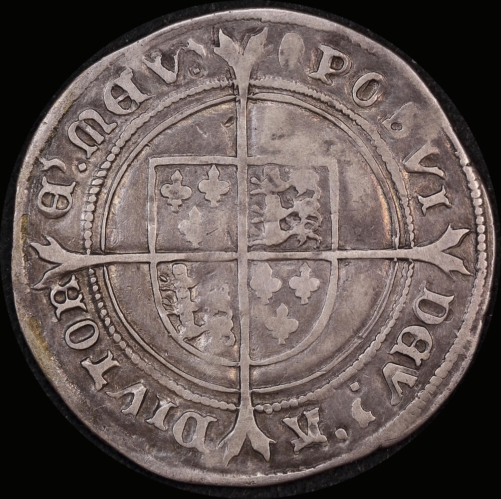 1551 ~ 1553 Silver Shilling Edward VI S#2482 about VF