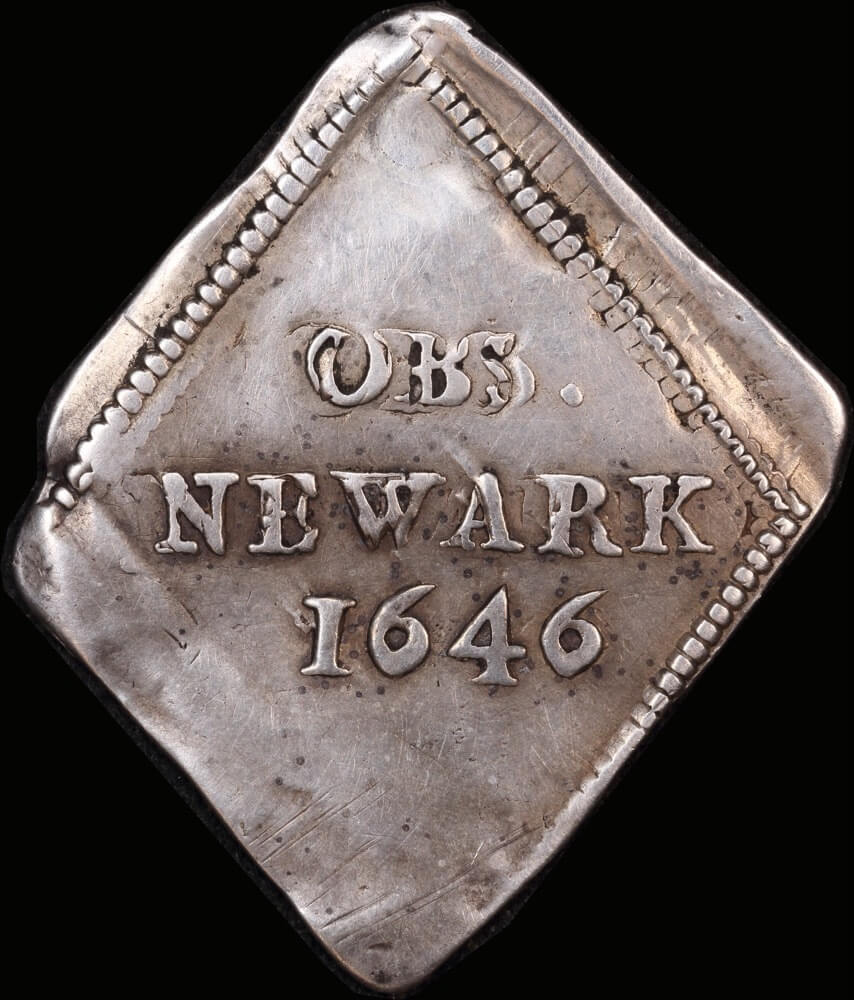 1646 Silver Sixpence Newark Siege S#3146 AVF
