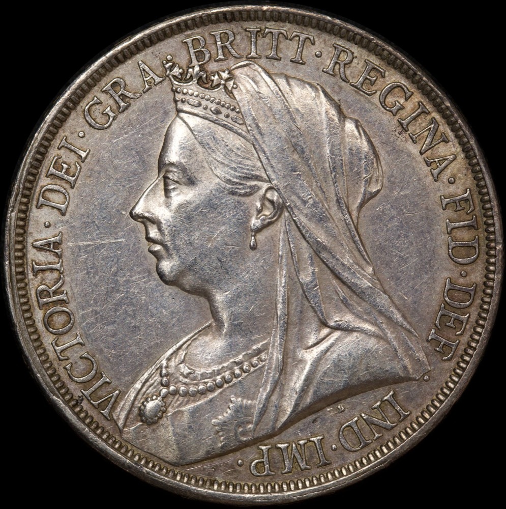 1893 Silver Crown Victoria good EF product image