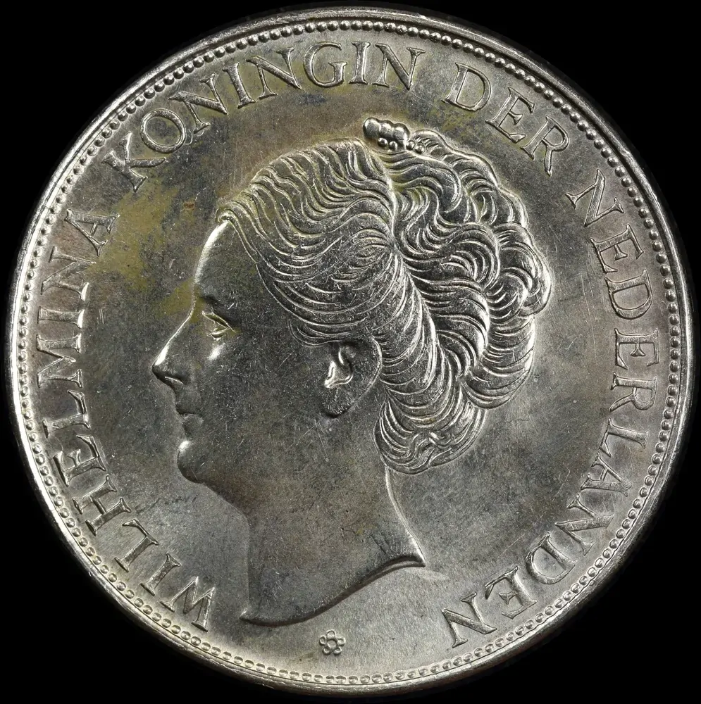 Curacao 1944 Silver 2 1/2 Guilder KM# 46 Choice Uncirculated