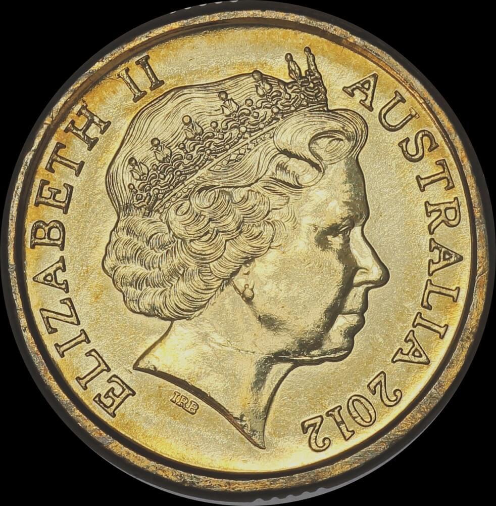 2012 Coloured 2 Dollar Coin Remembrance Day - Red Poppy Uncirculated