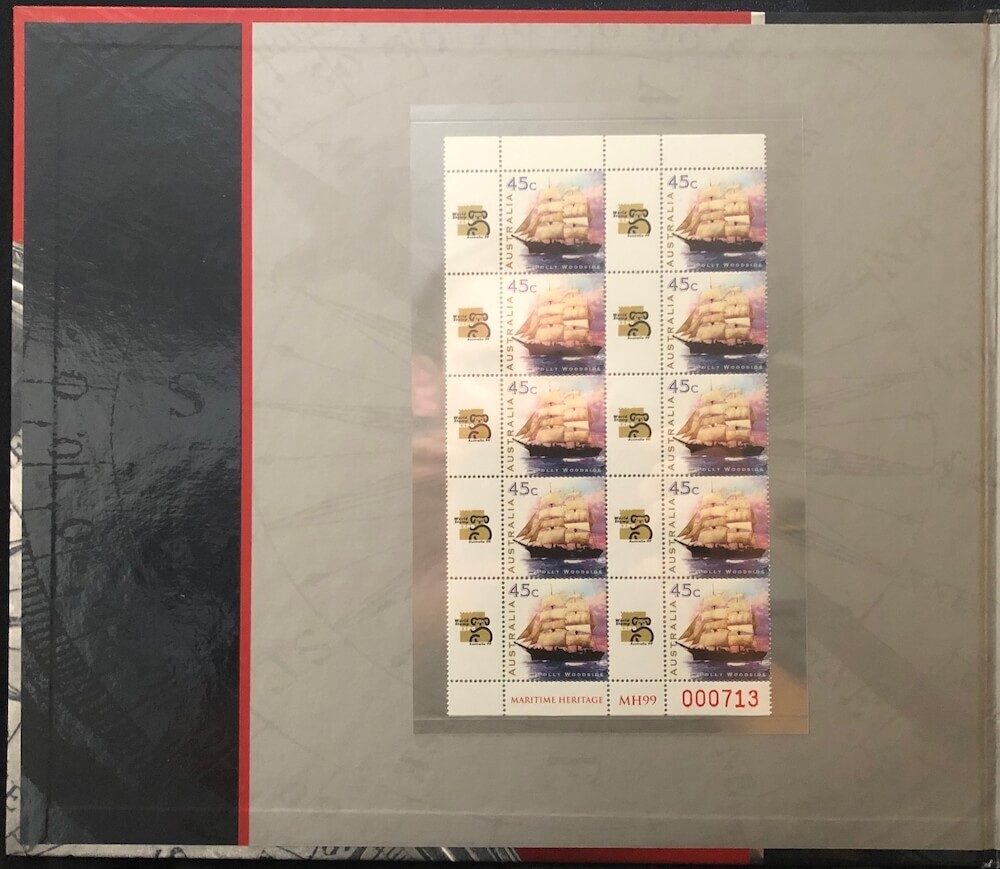 1999 Premium Note & Stamp Set (Twenty Dollar) Maritime Heritage