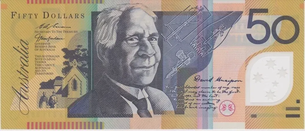 1998 $50 Note Macfarlane/Evans Standard Prefix R518b Uncirculated product image
