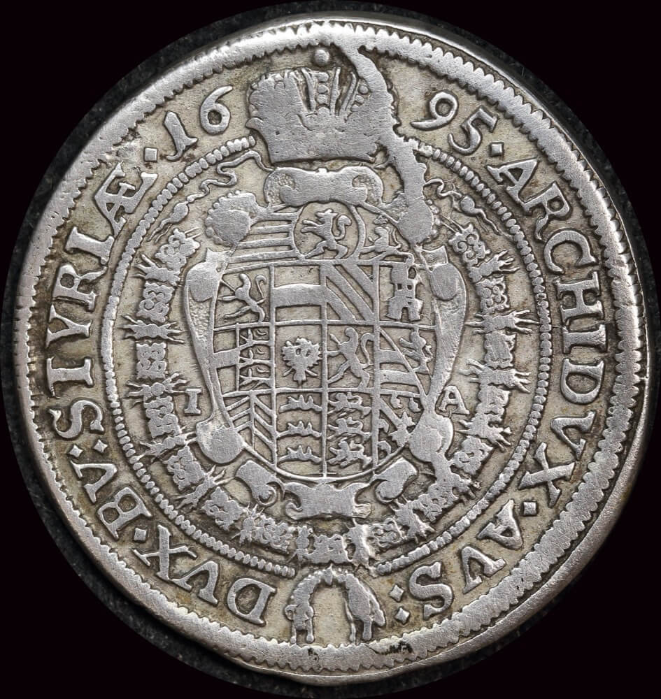 Austria 1695 Silver 15 Kreuzer KM# 1375 Very Fine product image