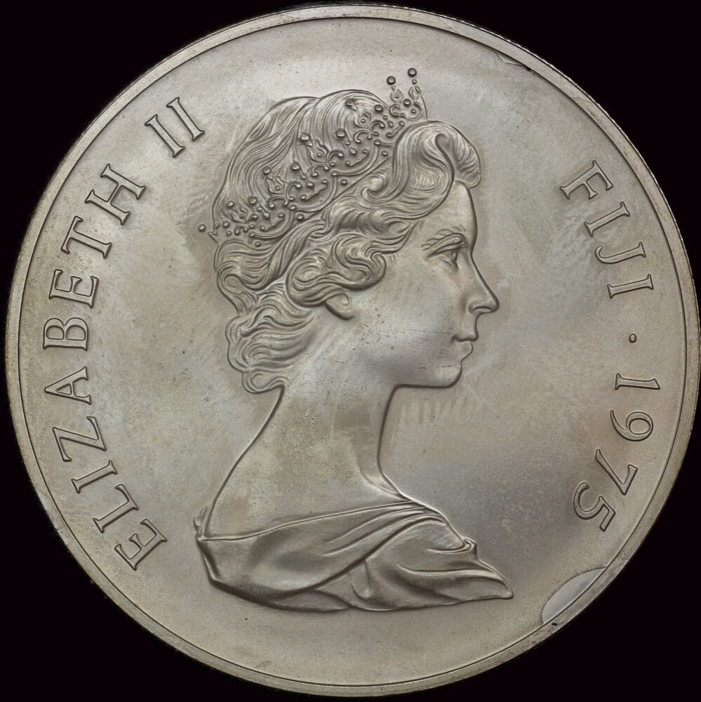 Fiji 1975 Silver 25 Dollars KM# 37 Choice Uncirculated product image