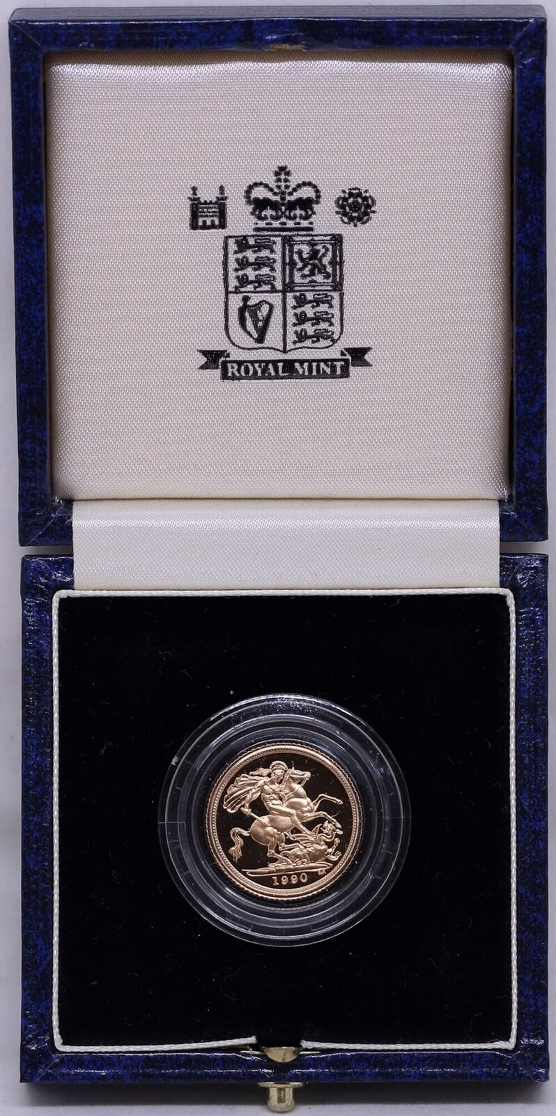 Great Britain 1990 Gold Proof Half Sovereign Elizabeth II S# SB2 FDC product image