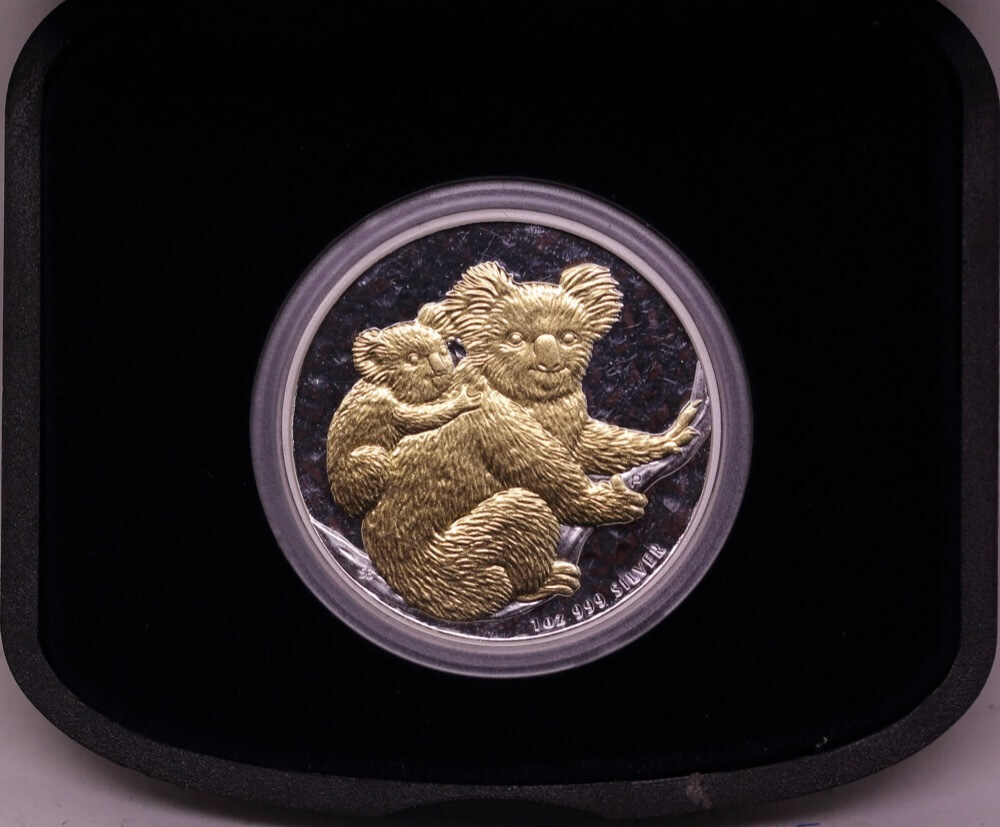 2008 Silver 1oz Gilded Koala Uncirculated
