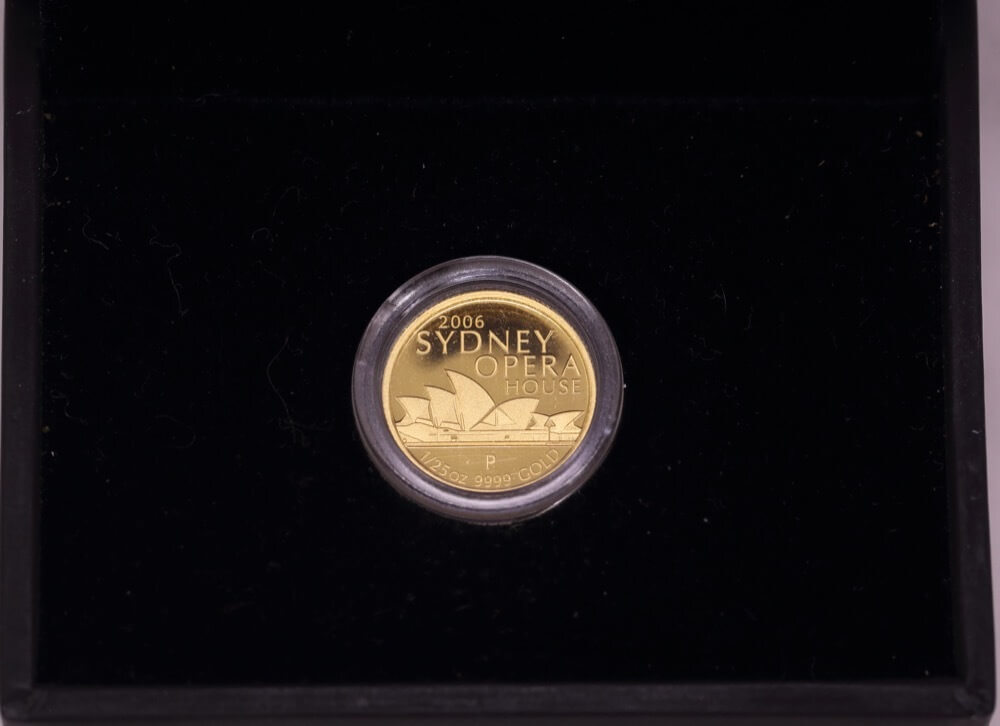 2006 Gold 1/25 Ounce Proof Coin Sydney Opera House
