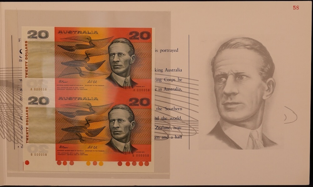 1993 Twenty Dollar Uncut Vertical Pair - Gold Serials